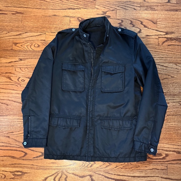 NEIL BARRETT M65 Military Jacket 00's Vintage Archive Brown Label XXL Black Rare - Picture 1 of 16